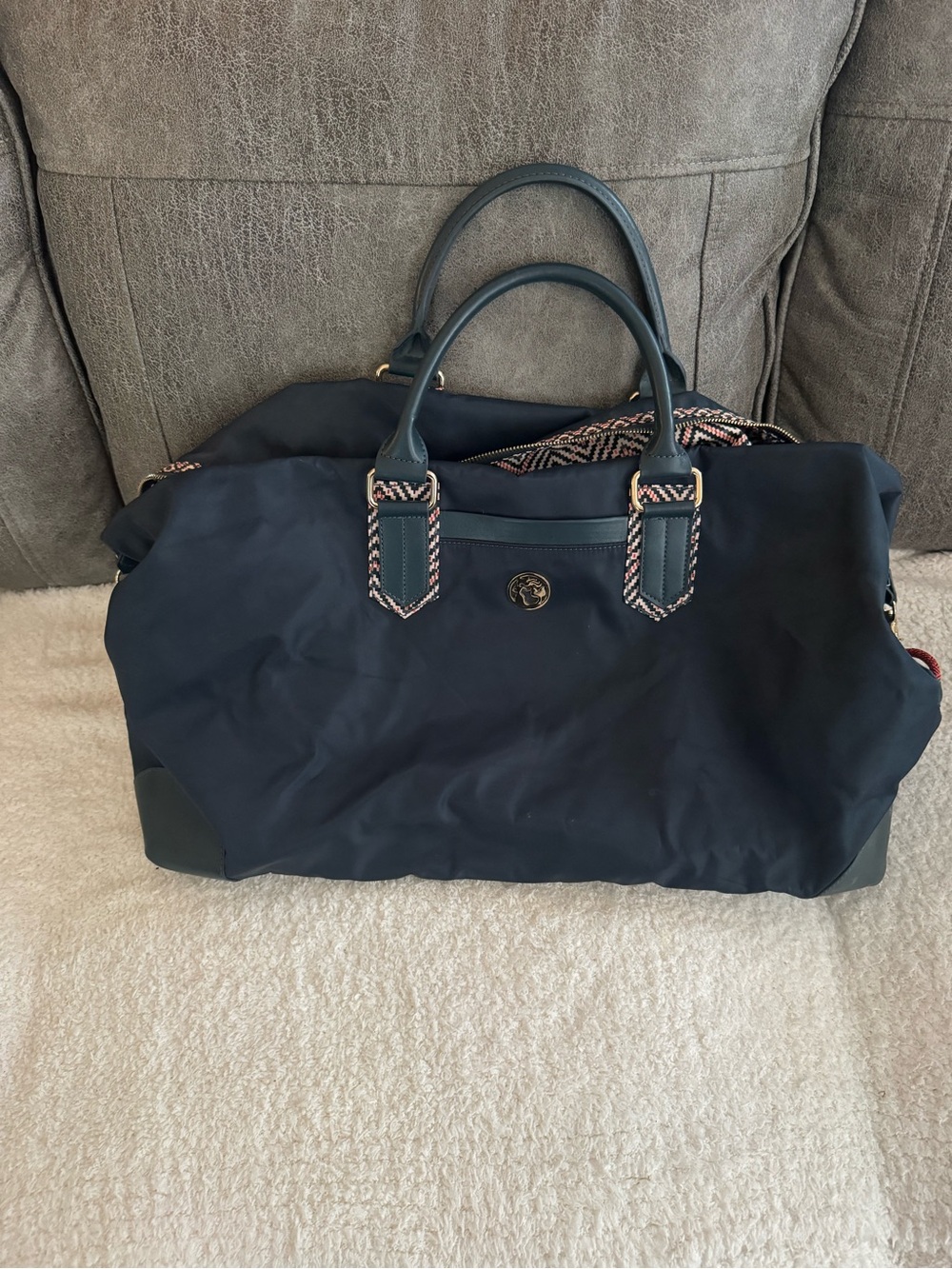 Spartina 449 Armada Navy Duffle Tote Bag